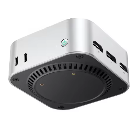 2025 New MN-N5 Mini PC with N150 Quad Core 8GB DDR5 64GB Video Memory SSD Win11 Pro Linux Silent Des