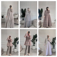 (Rb3) Dress Athaya/ gamis Athaya / dress gamis katun triset