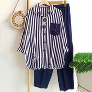 2Pcs Set Women's Two-Piece Sports Tracksuit 2023 Summer Cotton Linen Casual Loose Solid Blouse