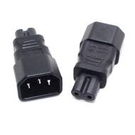 IEC 320 C14 To C7 Conveter 10A 250V, Connect C13 To C8 AC Plug Adapter Female to Male PVC Material B