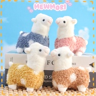 Mewmori Cute Alpaca Plush Keychain | Mini Flocked Alpaca Doll, Bag Pendant, Kawaii Gift for Alpaca L