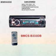 CAR STEREO DVD USB SD CARD BLUETOOTH AM/FM RADIO DETACHABLE FRONT PANEL REMOTE CONTROL BMCS-B333DB