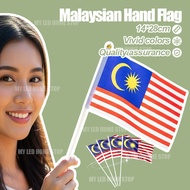 【Local delivery】14*28cm Malaysia hand Flag Bendera Besar Bendera Malaysi Malaysia Welcome Flag With 