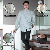 KEMEJA Ereste Ascetic Shirt Men's Basic Long Sleevekoko Sage