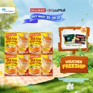 Combo 4 hộp Trà sữa trân châu Hoàng Kim - Hillway - Chuẩn vị Đài Loan size L (hộp 4 gói trà sữa 4 gó
