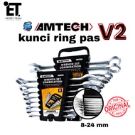 AMTECH V2 Multipurpose 8-Piece 11-Piece Set / Set AMTECH Complete Combinationkunci ring pas