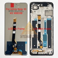 6.78 ต้นฉบับสำหรับ Infinix Note 30 4G จอแอลซีดีแสดงผล X6716B ดิจิไทเซอร์แผงหน้าจอสัมผัสสำหรับ Infini