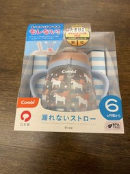 【日本製】Combi Laku Mug 防漏吸管學習水杯 340ml - 獨角獸 (可由6個月開始使用)