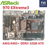 ASRock 970 EXtreme3  Original Used Desktop for AMD 970 Motherboard Socket AM3 AM3+ DDR3 SATA3 USB3.0