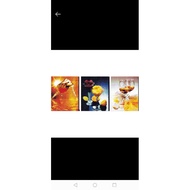 Embroidery painting set of 3 cups