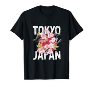 Tokyo Japan Sakura Cherry Blossom On Japan Red Sun T-Shirt