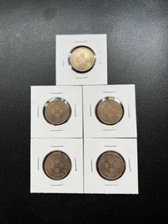 （英女皇75年銀色伍毫）香港硬幣1975年英女王五毫 UNC全新品相 Government of Hong Kong 1975 $0.5 Queen Elizabeth II