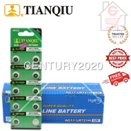 TIANQIU Battery AG11/362A 1.5V Alkaline Battery 10pcs