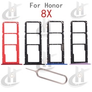 For Honor 8X Sim Card Tray Slot Holder Card Holder Reader SD Slot Adapter Replacement Parts