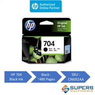 HP 704 Black CN692AA Original Ink Cartridge