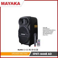 NEW Mayaka Speaker Portable Dengan Led Light+Remote Dan Bluetooth