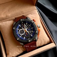 *Ready Stock*ORIGINAL Alexandre Christie 6613MCLEPBUOR Quartz Genuine Leather Water Resistant Chrono