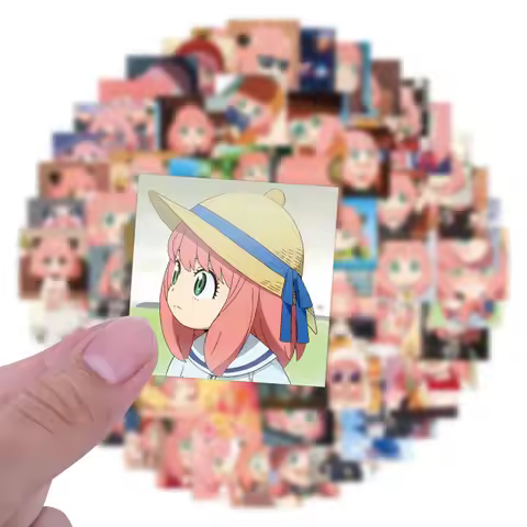 80Pcs Anime SPY×FAMILY Cartoon Stickers Cute Anya Forger Graffiti Sticker Phone Water Bottle Diary K