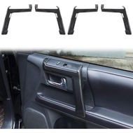 Voodonala for 4Runner Carbon Fiber Inner Door Handle Door Pull Cover Trim Cover Decoration Garnish f