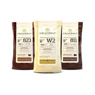 Callebaut 811 Dark Chocolate/823 Milk Chocolate/White W2 Chocolate-,250-1kg Repack
