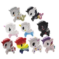 PENGY Anime PVC Mainan boneka Unicorn tidak Miniatur mobil Model