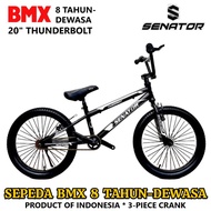 20" Senator Thunderbolt BMX 8 Tahun-Dewasa Freestyle Sepeda BMX