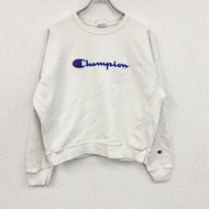 Champion Reverse Weave 運動衫/運動鞋，帶刺繡 Logo（大 Logo），新款，白色，XL 碼，古著