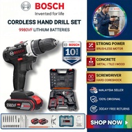 BOSCH Drill Cordless Impact drill Original Electric High Power Drill set Multifunctional 2*Battery 无