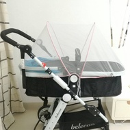 Non-Slip Connection Belt Baby Stroller Extendable Strap Pocket Front Guard Barrier Sew-Free Mosquito