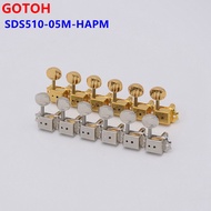 YX-1 Set 6 In-line GOTOH SDS510-05M-HAPM Kluson Vintage Guitar Locking Machine Heads Tuners JP(Origin)