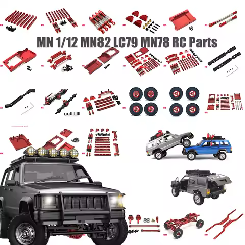 MN78 MN168 remote control car Tie Rod Front Axle Metal Upgrade Wheels Tires for MN82 LC79 MN78 Remot