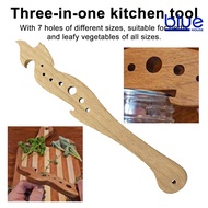 [BHS Home Shop]Herb Stripper Wooden 7 Holes Herb Stripping Tool Vegetable Leaf Stripping Tool Leafy 