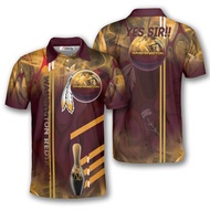 PRIMESTY Custom Bowling Shirts for Men, Personalized Patriotic American Flag Bowling Jerseys, Custom