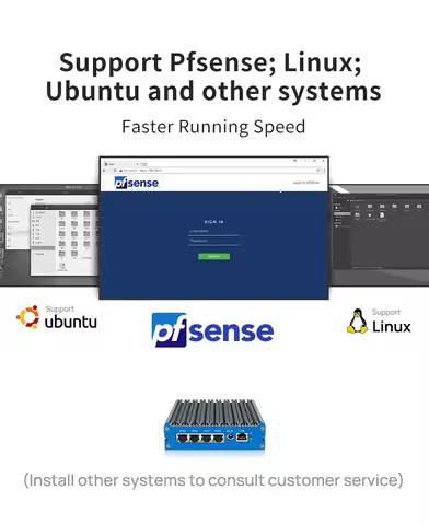 Fanless Mini PC Intel N100/N150 2.5G Soft Router 4x i226 LAN DDR5 Industrial Firewall Mini PC Soft R