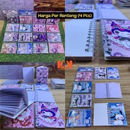(A7 - RENGENG) NOTEBOOK SMALL SIZE NOTEBOOK A7 CONTENTS 40 SHEETS SANRIO MOTIF NOTEBOOK/ Ring