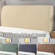 All-inclusive Elastic Fabric Bed Head Cover Solid Color Headboard Frame Dust Wrap Bedroom Decor Sarung Kepala Katil