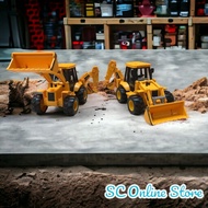 Mini Wheeled Backhoe| Scale Truck| Jengkaut Roda| Bulldozer| Kids Construction Toys| SC005| Lori Mai