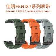 Suitable for Garmin Fenix7 Series Watch Strap Plastic Quick Release Connector Monochrome Silicone Wr