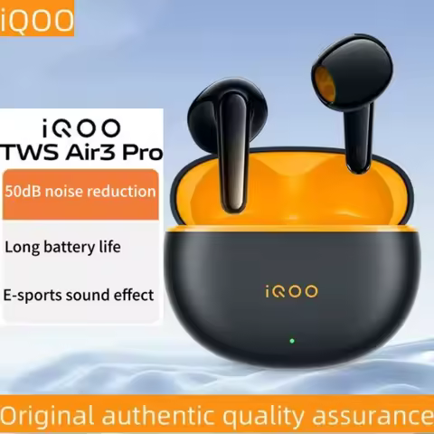New iQOO TWS Air 3 Pro wireless headset 50dB adaptive active noise reduction HD sound quality Blueto