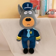 Police Doll Plush Doll Doberman Police Officer Cartoon Sheriff Children's Toys Dog Children's Birthd