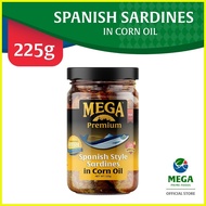 ♞MEGA Premium Spanish Sardines in Corn Oil 225G
