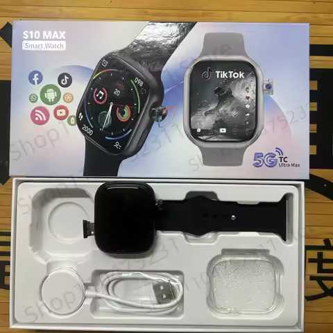 S10 MAX Smartwatch 2.29inch Android 5G CD99 S9 S10 Smart Watch Men With Rotary Camera GPS whatsapp T