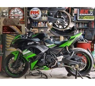 [ของแท้ ส่งไว ] Er6n Ninja650 Versys650 Z650 โซ่ สเตอร์ ครบชุด Jomthai Asahi