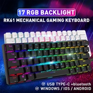 FIREWOLF Dual Mode Mechanical Gaming RGB Keyboard Bluetooth And Wired RK61