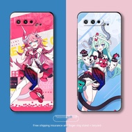 ▲ASUS rog5 mobile phone case collapsed Three Schools 3 ROG gaming phone 5 Phone5 Prodigal Eye 5g Lilia 2 Animation matte soft silicone 3