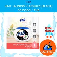 Fab 4in1 Laundry Capsules 24 Pods/30 Pods