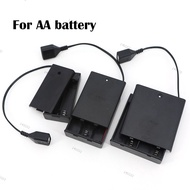 AA 1.5v 3v 6v Battery Holder Storage Box Case Portable Mini USB female cable Power Supply Battery Bo