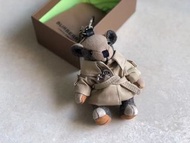 Burberry 博柏利風衣造型泰迪熊吊飾皮革掛件男女同款情侶款