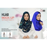Mockup Hijab/Tudung Adobe Photoshop PSD  [high resolution]