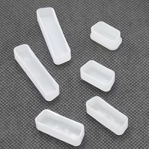 White Plastic Computer Connector Protective Case For VGA DB9 DB15 DB25 Serial Port Parallel Port Con